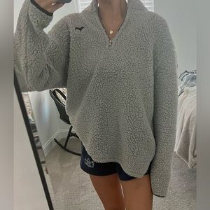 VICTORIA’S SECRET PINK SHERPA QUARTER ZIP